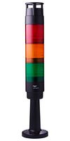 AUER SIGNAL CT5-Q31 Signal Tower, Steady, 8 Tone, Amber/Green/Red, IP65, 24V, Modul-Compete 50 Series