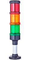 AUER SIGNAL ECO60-Q01 Signal Tower, Steady, Pulse/Steady, Green/Orange/Red, IP66, 24V, Eco-Modul 60 Series