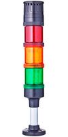 AUER SIGNAL ECO60-Q31 Signal Tower, Steady, Pulse/Steady, Green/Orange/Red, IP66, 24V, Eco-Modul 60 Series