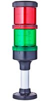 AUER SIGNAL ECO70-Q02 Signal Tower, Steady, Pulse/Steady, Green/Red, IP66, 24V, Eco-Modul 70 Series