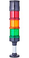 AUER SIGNAL ECO70-Q31 Signal Tower, Steady, Pulse/Steady, Green/Orange/Red, IP66, 24V, Eco-Modul 70 Series