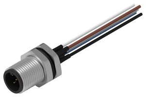 WURTH ELEKTRONIK 643452100305 Sensor Cable, A Coded, M12 Plug, Free End, 5 Positions, 500 mm, 19.7 ", WR-CIRC Series