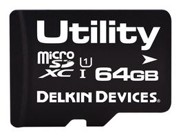 DELKIN DEVICES S464FSTML-U3000-3 Flash Memory Card, MicroSDXC Card, 64 GB, UHS-I U1