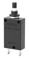 ETA 2-5700-IG2-P10-DD-000040-16A Thermal Circuit Breaker, Blade Terminal, 2-5700 Series, 16 A, 1 Pole, 28 V, 250 V, Panel
