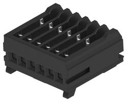 TE CONNECTIVITY 2355088-6 IDC Connector, IDC Receptacle, Female, 1.2 mm, 1 Row, 6 Contacts, Cable Mount
