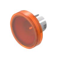 EAO 61-9642.3 Lens, 19.7mm, Plastic, Round, Orange, 61 Series