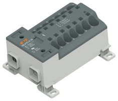 TE CONNECTIVITY - ENTRELEC 1SNL412510R0000 Panel Mount Barrier Terminal Block, 125 A, 1 kV, 1 Pole, 14, Push In, 1 AWG