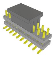 SAMTEC TW-10-02-F-D-210-SM-P-TR Stacking Board Connector, Board Stacker, TW Series, 20 Contacts, 2 mm, Surface Mount Straight