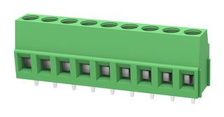 MULTICOMP PRO MP012017 Wire-To-Board Terminal Block, 5.08 mm, 9 Ways, 30 AWG, 12 AWG, 2.5 mm², Screw