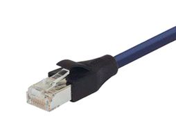 L-COM TRD695SCR-BL-5 Ethernet Cable, Cat6, RJ45 Plug to RJ45 Plug, Blue, 1.52 m, 5 ft