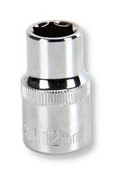 MULTICOMP PRO MP12-CRV12 Socket, Hex, 12mm, 1/2" Drive Size, Chrome Vanadium, DIN3120