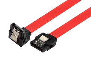 L-COM CASATARL-18 Computer Cable, SATA Data 7 Way Socket, Latching, SATA Data 7 Way Socket, 90°, Latching, 1.5 ft