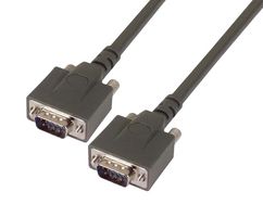 L-COM CPMS9MM-2.5 Computer Cable, D Subminiature Plug, 9 Way, D Subminiature Plug, 9 Way, 2.5 ft, 762 mm