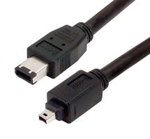 L-COM CSM94-5M2 Computer Cable, IEEE 1394 FireWire Plug, 6 Way, IEEE 1394 FireWire Plug, 6 Way, 16.4 ft, 5 m