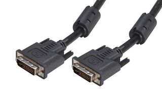 L-COM CGDVI-I-MM-3 Audio / Video Cable Assembly, DVI-I (Dual Link ) Plug, DVI-I (Dual Link) Plug, 3 ft, 914.4 mm