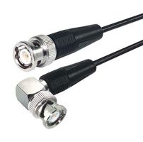 L-COM CC174-1HR RF / Coaxial Cable Assembly, 1 ft, 304.8 mm, RG174/U, BNC Right Angled Plug, BNC Straight Plug