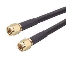 L-COM CCS58A-1 RF / Coaxial Cable Assembly, 1 ft, 304.8 mm, RG58C/U, SMA Plug, SMA Plug, 50 ohm
