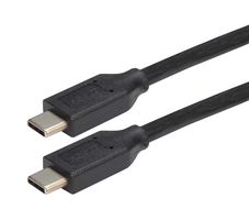 L-COM CAU31CC-5M USB Cable, Type C Plug to Type C Plug, 5 m, 16.4 ft, USB 3.0, Black