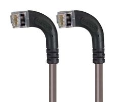 L-COM TRD695SRA9GRY-30 Ethernet Cable, Cat6, 90° RJ45 Plug to 90° RJ45 Plug, FTP (Foiled Twisted Pair), Grey, 9.1 m