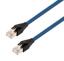 L-COM TRD795BLU-5M Ethernet Cable, Cat7, RJ45 Plug to RJ45 Plug, FTP (Foiled Twisted Pair), Blue, 5 m, 16.4 ft