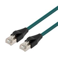 L-COM TRD815DZ-SF-GRN-3M Ethernet Cable, Cat5e, RJ45 Plug to RJ45 Plug