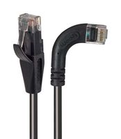 L-COM TRD815RA7BLK-3 Ethernet Cable, Cat5e, 90° RJ45 Plug to RJ45 Plug, UTP (Unshielded Twisted Pair), Black, 914.4 mm