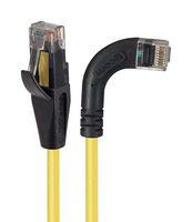 L-COM TRD815RA7Y-30 Ethernet Cable, Cat5e, 90° RJ45 Plug to RJ45 Plug, UTP (Unshielded Twisted Pair), Yellow, 9.1 m