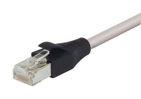L-COM TRD855SCR-60 Ethernet Cable, Cat5e, RJ45 Plug to RJ45 Plug, Grey, 18.3 m, 60 ft