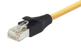 L-COM TRD855SCRY-3 Ethernet Cable, Cat5e, RJ45 Plug to RJ45 Plug, Yellow, 914.4 mm, 3 ft