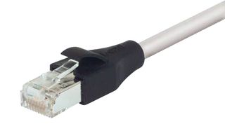 L-COM TRD855SIG-50 Ethernet Cable, Cat5e, RJ45 Plug to RJ45 Plug, SSTP (Screened Shielded Twisted Pair), Grey