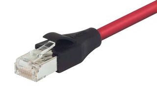 L-COM TRD855SIGRD-1 Ethernet Cable, Cat5e, RJ45 Plug to RJ45 Plug, SSTP (Screened Shielded Twisted Pair), Red