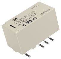 PANASONIC TX2SA-24V-Z Signal Relay, 24 VDC, DPDT, 2 A, TX Series, Surface Mount, Non Latching