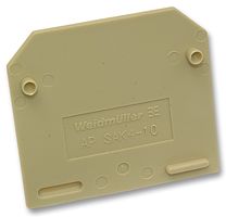 WEIDMULLER 011796 AP (SAK4/6) End / Intermediate Plate, for Use with SAK, Feed Through Terminal Blocks