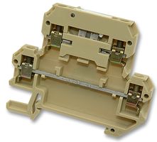 WEIDMULLER 068746 DKT4/35 DIN Rail Mount Terminal Block, 4 Ways, 26 AWG, 12 AWG, 4 mm², Screw, 10 A