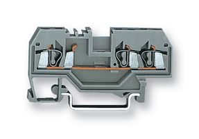 WAGO 279-681 DIN Rail Mount Terminal Block, 3 Ways, 28 AWG, 16 AWG, 1.5 mm², Clamp, 18 A