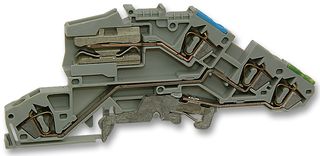 WAGO 777-641 TERMINAL BLOCK, DIN RAIL, 4POS, 12AWG