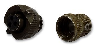 AMPHENOL INDUSTRIAL MS3106A-22-14S Circular Connector, MIL-DTL-5015 Series, MS3106 Series, Straight Plug, 19 Contacts, Solder Socket