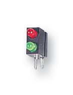 MARL 122-000-04-52 Circuit Board Indicator, Green, Red, 2 LEDs, Through Hole, T-1 (3mm), R 20mA, G 20mA