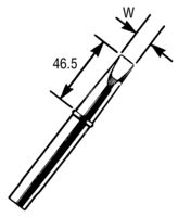 WELLER CT2E7.. Soldering Iron Tip, Screwdriver, 7 mm