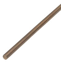 TR FASTENINGS M3 1000 STSTAL TC1 Studding, Threaded, Steel, Zinc Plated, M3, 1mm Pitch, 1m Length