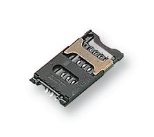 ITT CANNON CM03-3504LFT R122 Memory Card Connector, SIM / SAM, Push-Pull, 8 Contacts, Copper, Gold Plated Contacts