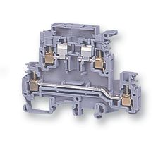 TE CONNECTIVITY - ENTRELEC 011560421 Fused Terminal Block, 2 Ways, 22 AWG, 12 AWG, 4 mm², Screw, 6.3 A