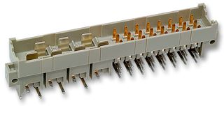 HARTING 09 06 131 6922 DIN 41612 Connector, MH, 31 Contacts, Header, 5.08 mm, 3 Row, z + b + d