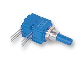 BOURNS 91A2A-B28-D15/D15L Rotary Potentiometer, Conductive Plastic, 10 kohm, 1 Turns, Log (Audio), 250 mW, ± 20%, 91 Series