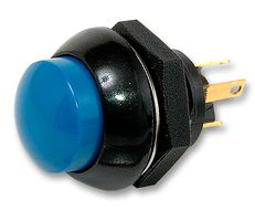 OTTO CONTROLS P9213126 Industrial Pushbutton Switch, P9 Series, 12 mm, SPDT-DB, Momentary, Round Raised, Blue