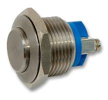 APEM AV0630C940 Vandal Resistant Switch, AV Series, 16.2 mm, SPST-NO, Off-(On), Round, Natural