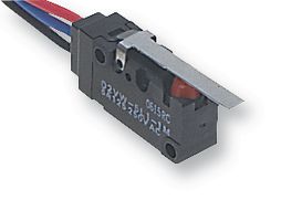 OMRON ELECTRONIC COMPONENTS D2VW-01L1A-1M Microswitch, Miniature, Short Lever, SPDT, Wire Leaded, 100 mA, 30 V