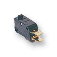 OMRON ELECTRONIC COMPONENTS V-16-1C5 Microswitch, Miniature, Plunger, SPDT, Quick Connect, Solder, 16 A, 250 V