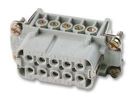 LAPP 10.4411 Heavy Duty Connector, 10+PE, Wire Protection, HA, Insert, 10 Contacts, 10A, Receptacle