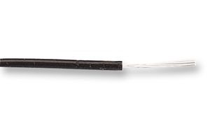 BRAND REX SPC00454A002 100M Wire, PTFE, Black, 16 AWG, 19 x 0.3mm, 328.08 ft